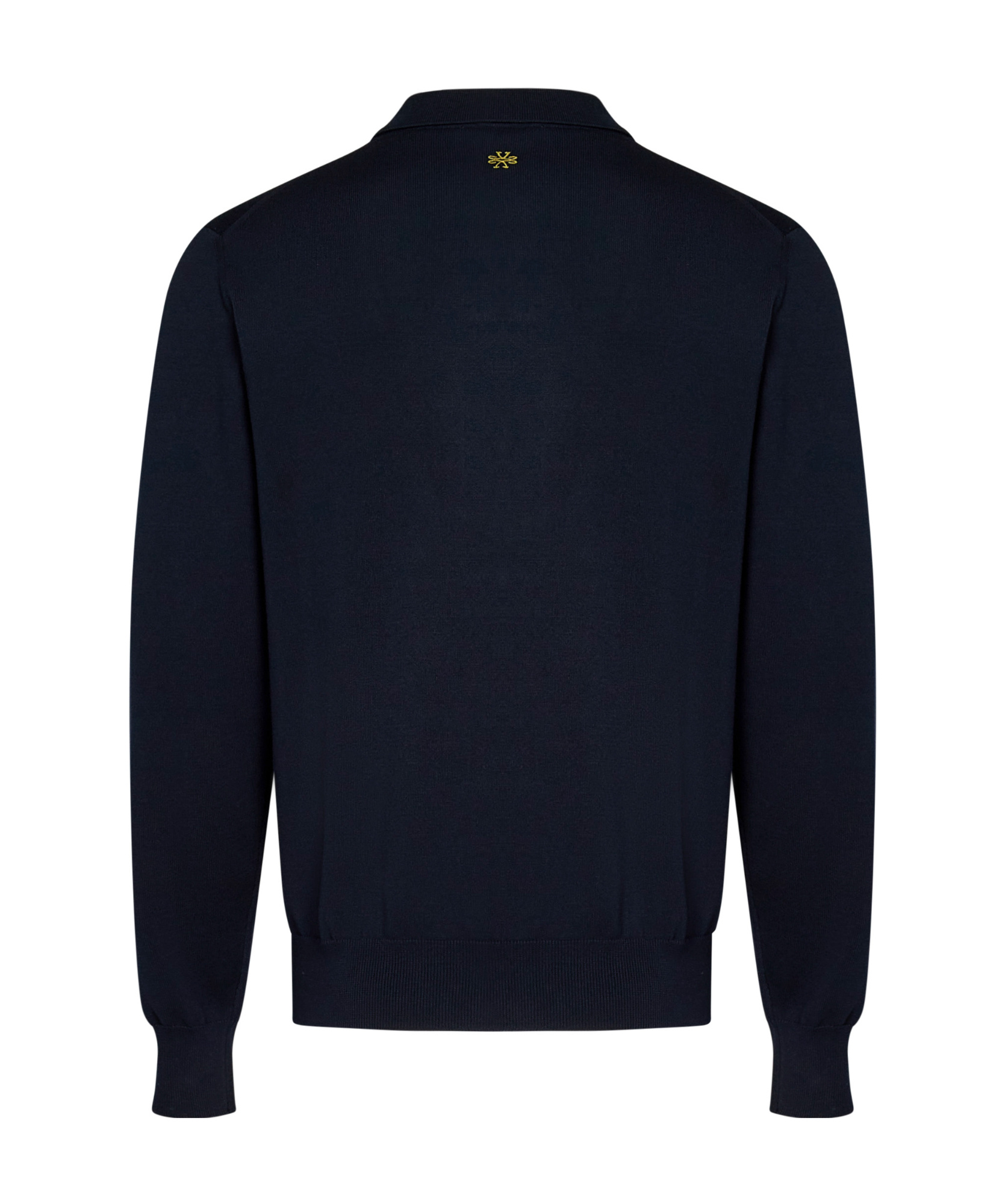 Jacob Cohen Buttoned Placket Polo With Ribbed Collar In Blue