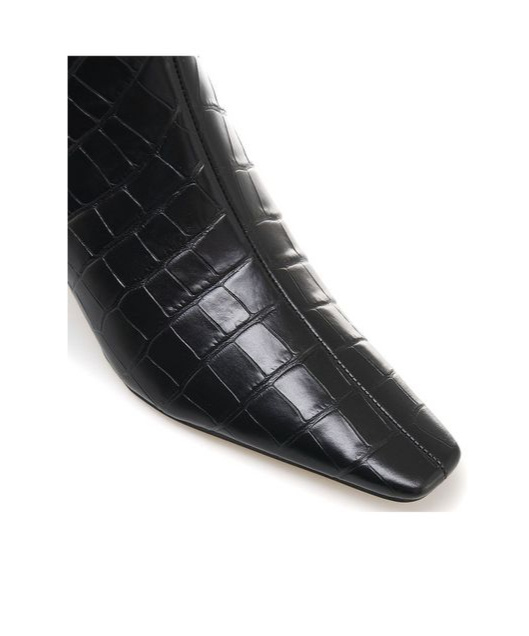MICHAEL KORS 45MM COSMO CROCODILE-EMBOSSED BOOTS