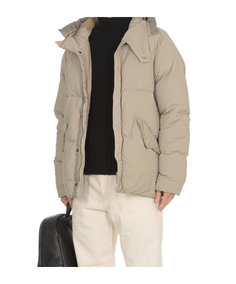 Ten C Piumino Arctic In Nylon Sabbia Uomo In Brown