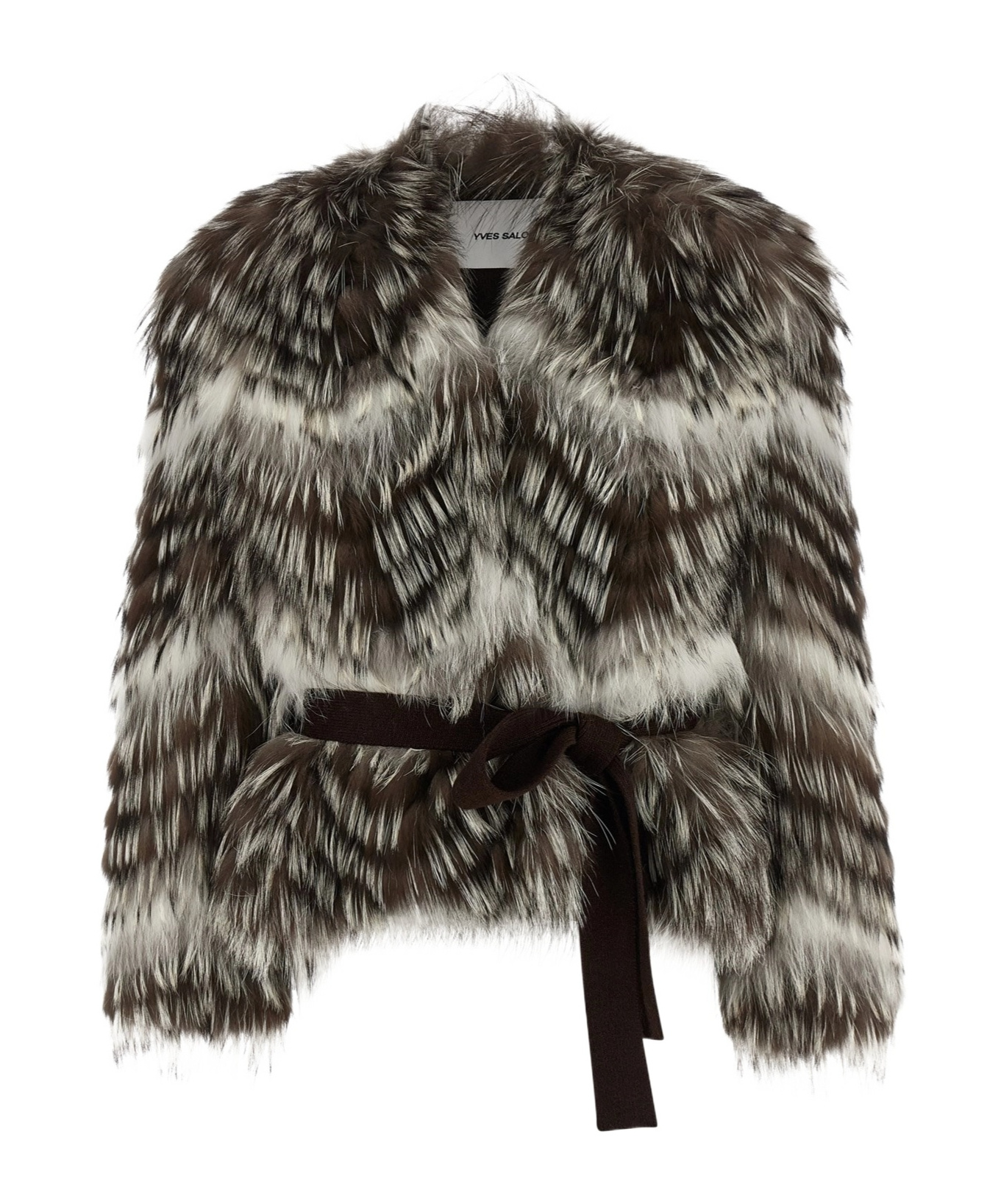 Yves Salomon Long-sleeved Fur In Multi