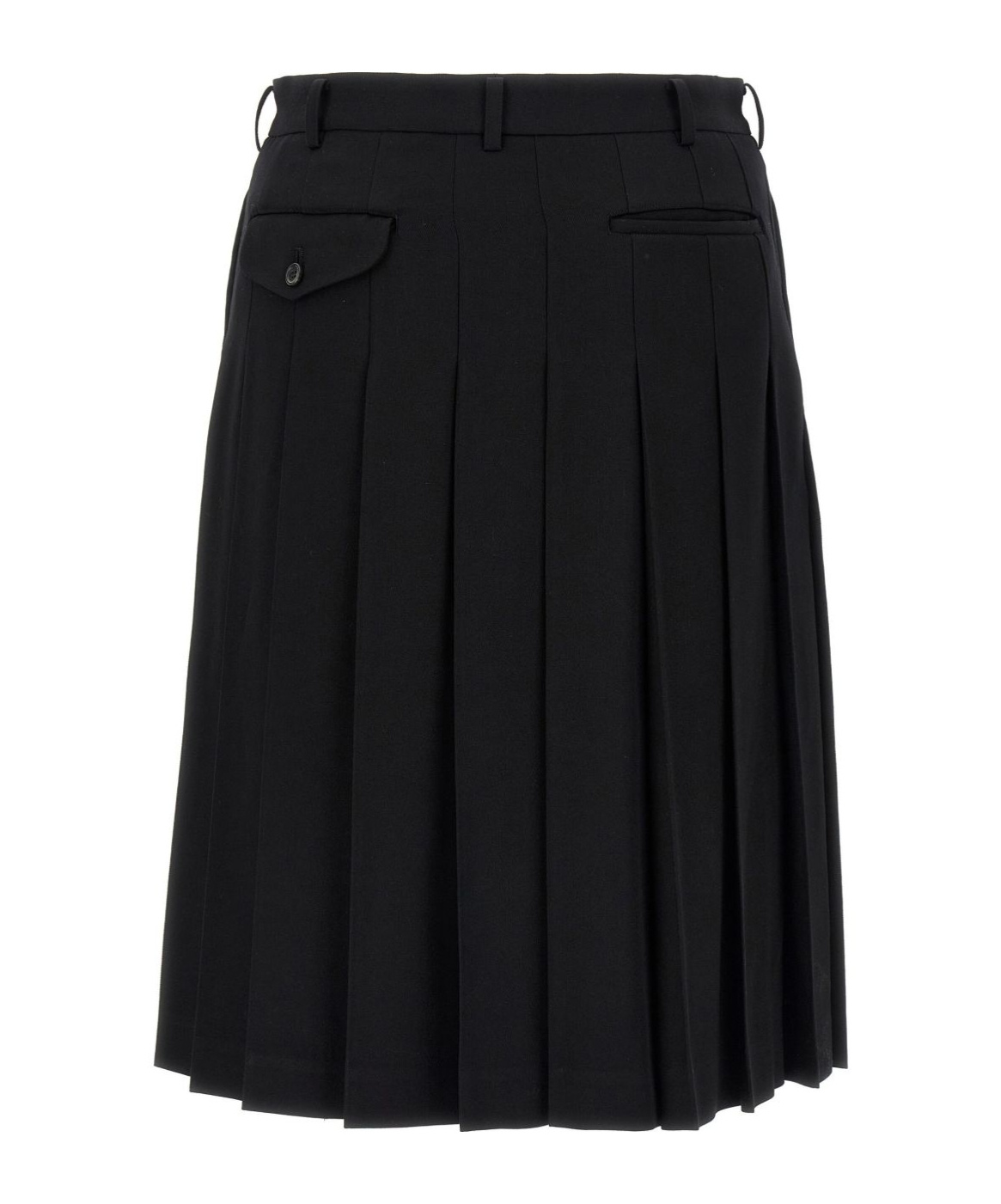 Comme Des Garçons Bermuda Shorts With Pleated Design And Pockets