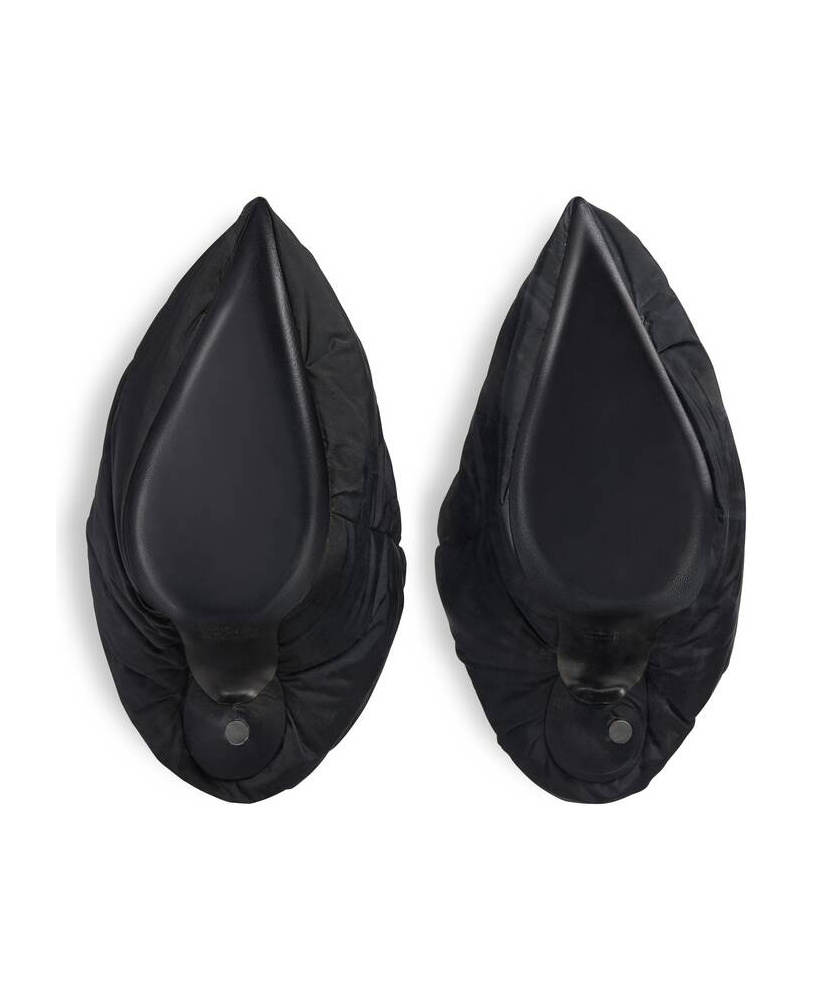 Balenciaga Wader Puffer Wide-shaft Stiletto Boots In Black