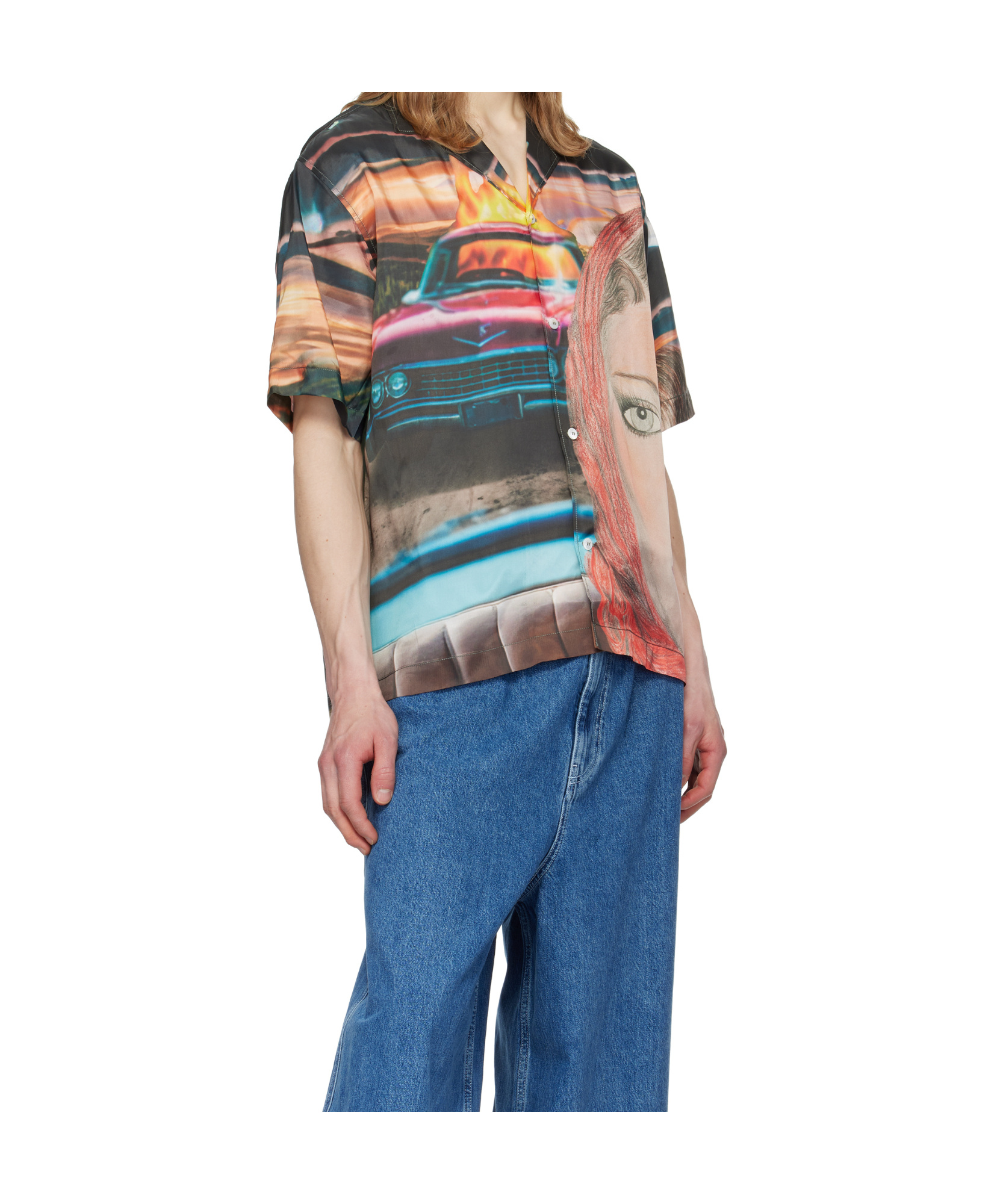 Sunnei Multicolor Shortsleeve T-shirt In Nude