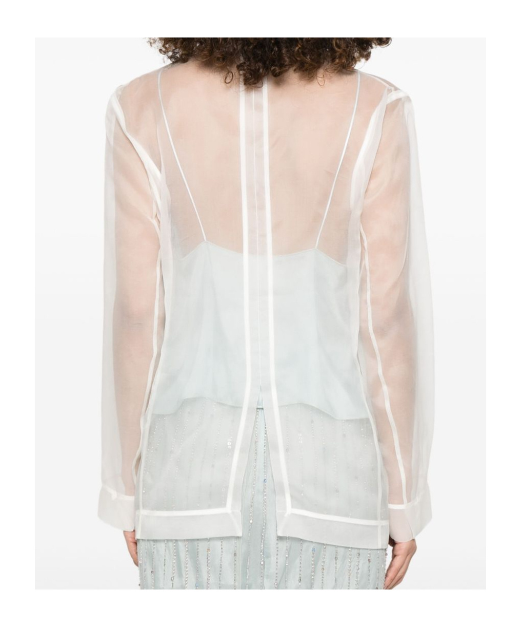 Forte Forte Women Silk Organza Jacket In White