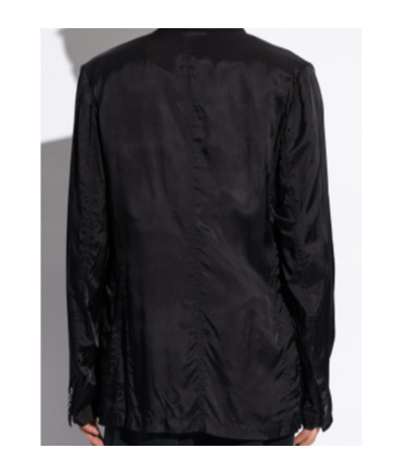 Dries Van Noten Long-sleeved Suit Coat In Black