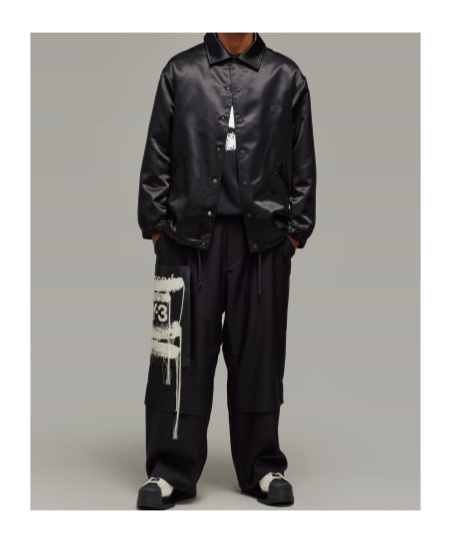 Y-3 Graphic Coach Jacket In Black