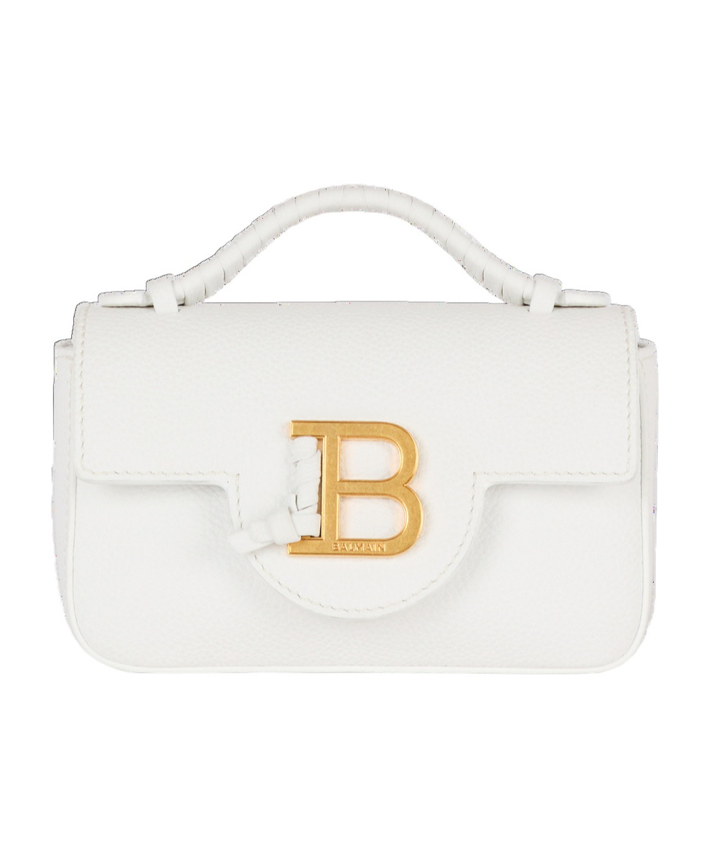 BALMAIN GRAINED CALFSKIN B-BUZZ 17 MINI BAG