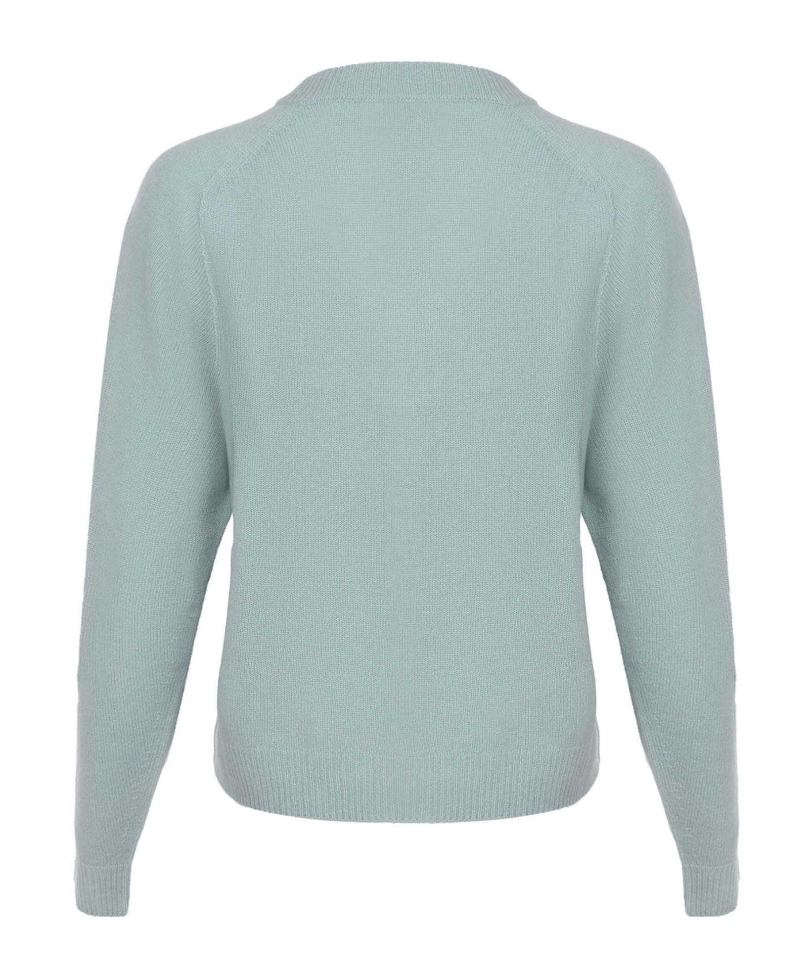 Alysi Ribbed Crewneck Sweater In Gray