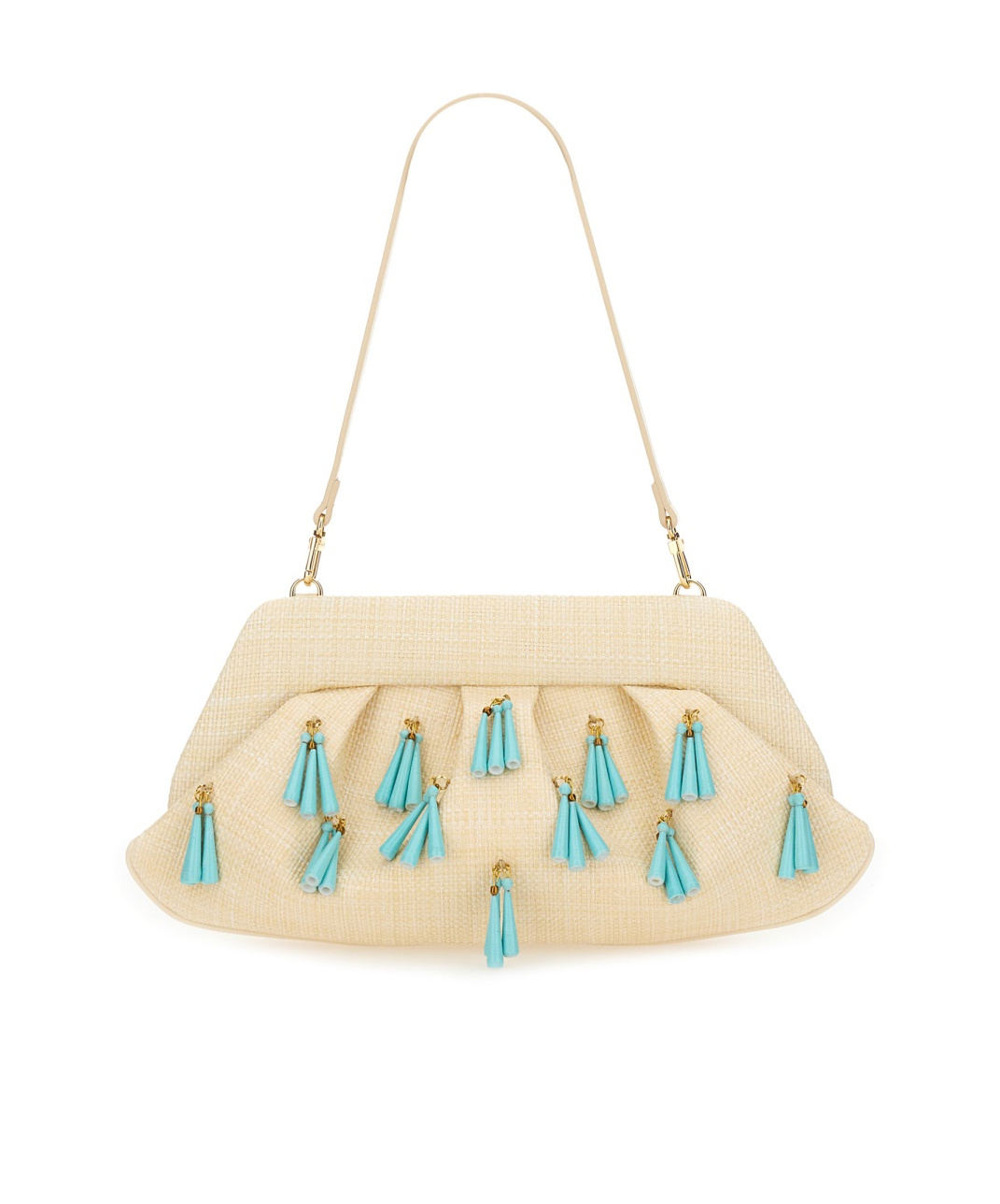 Themoirè Emera Fringe Vegan Fabric Clutch Bag