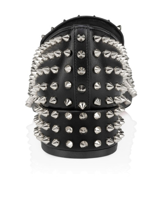 Shop Christian Louboutin Spikeasy 30mm Loafers In Black