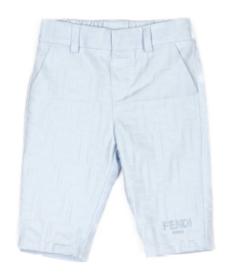 Fendi Belt-loop Casual Pants In Blue