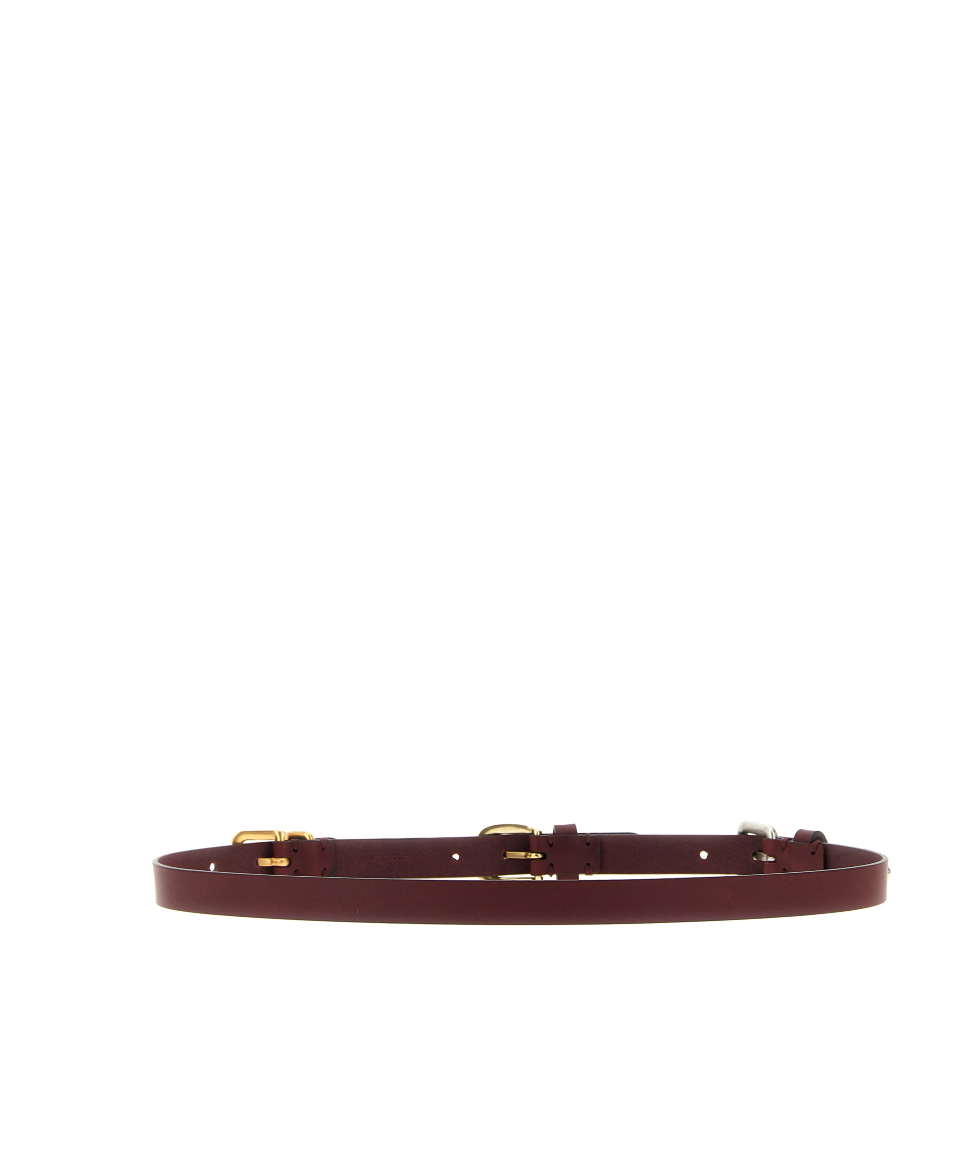 Etro Adjustable Triple Buckle Belt With Metal Hardware In Brown