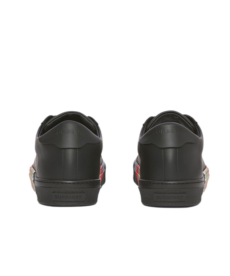 Burberry Round Head Low-cut Casual Shoes In Black