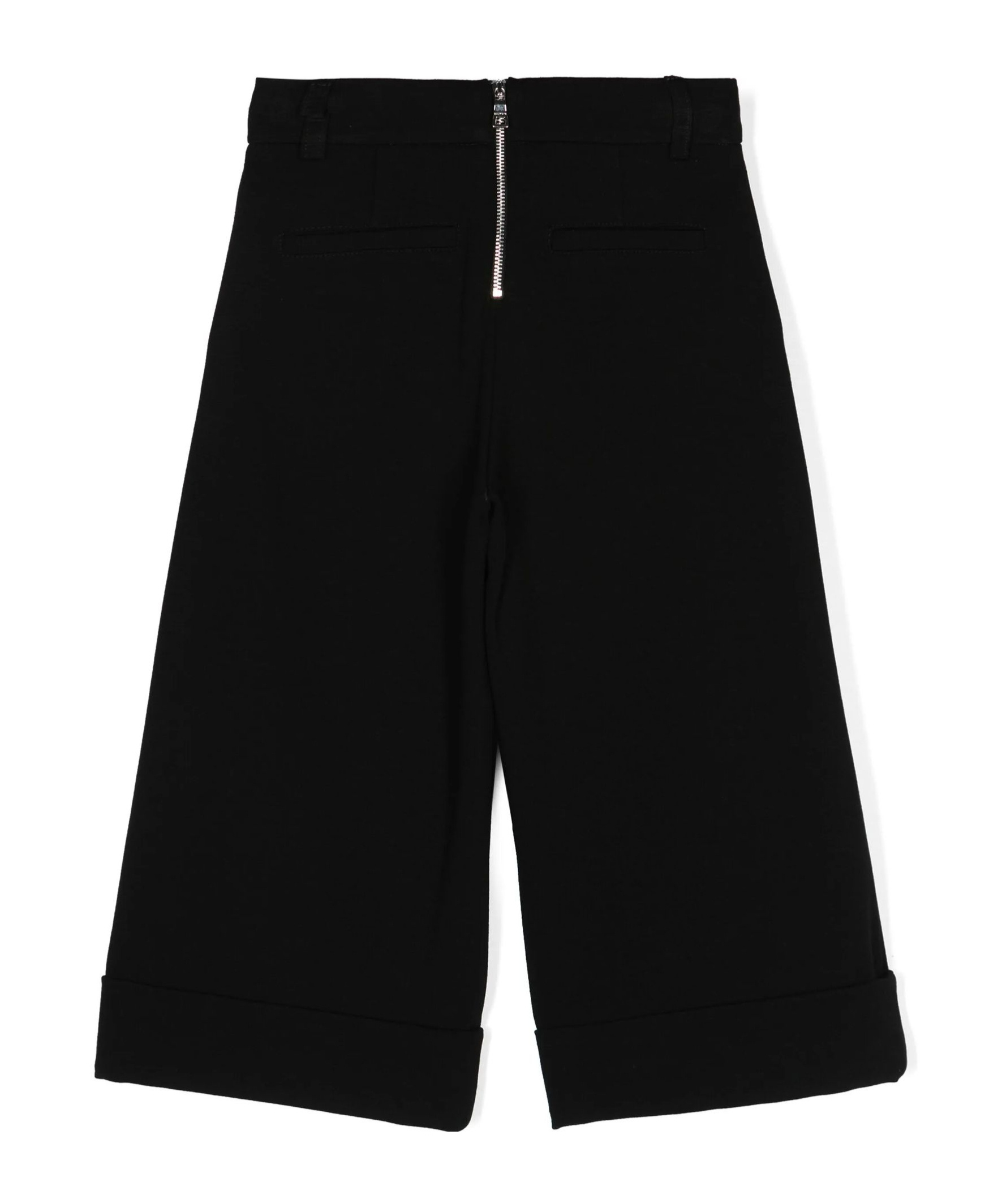 Shop Balmain Pleat-detail Wide-leg Trousers In Black