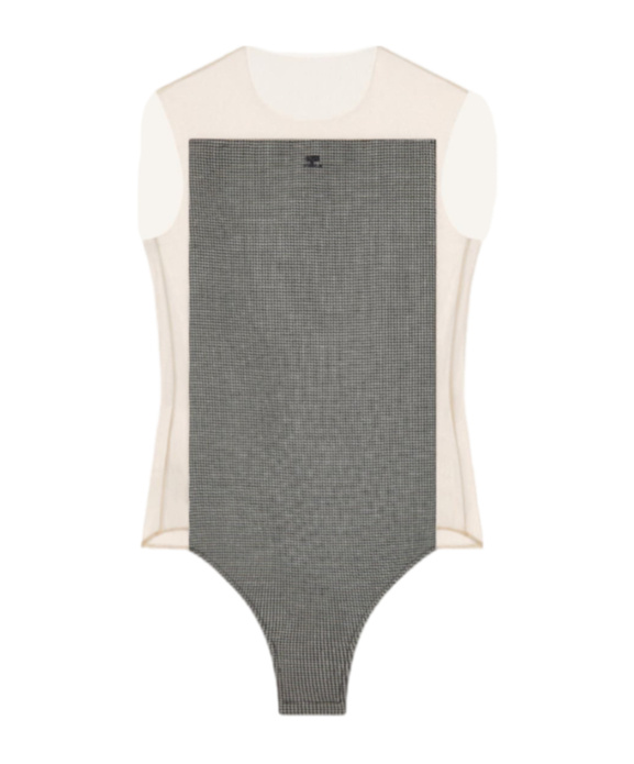 COURRÈGES HOUNDSTOOTH ONE-PIECE SUIT 