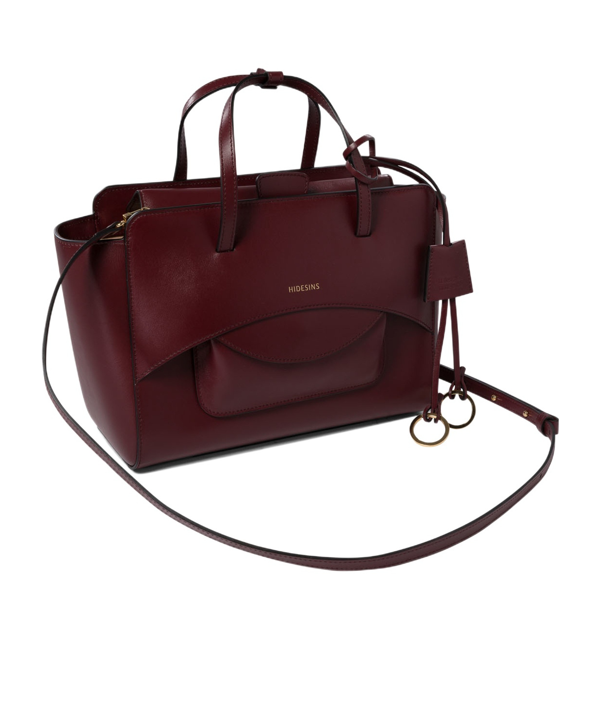 Hidesins Double Handle Shoulder Bag In Red