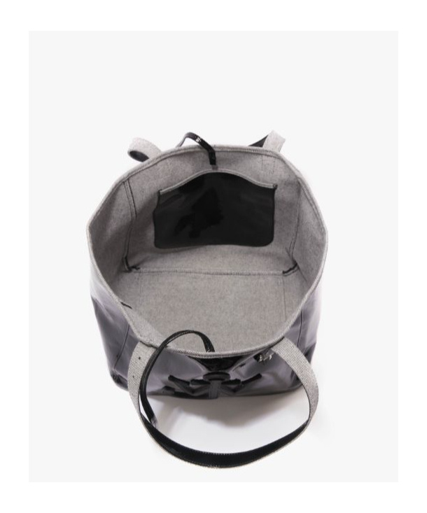 Jw Anderson J. W. Anderson Belt Coated-finish Denim Tote Bag In Black