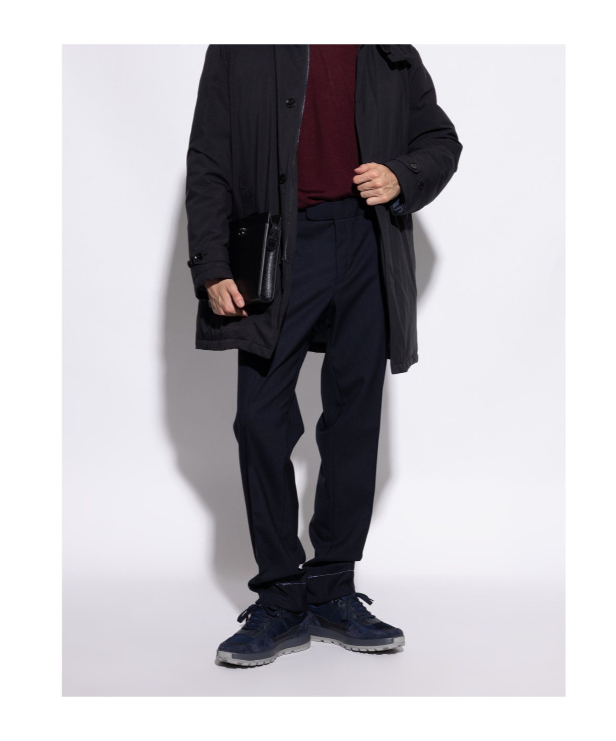 Brioni Crossing Lace-up Sneakers In Black