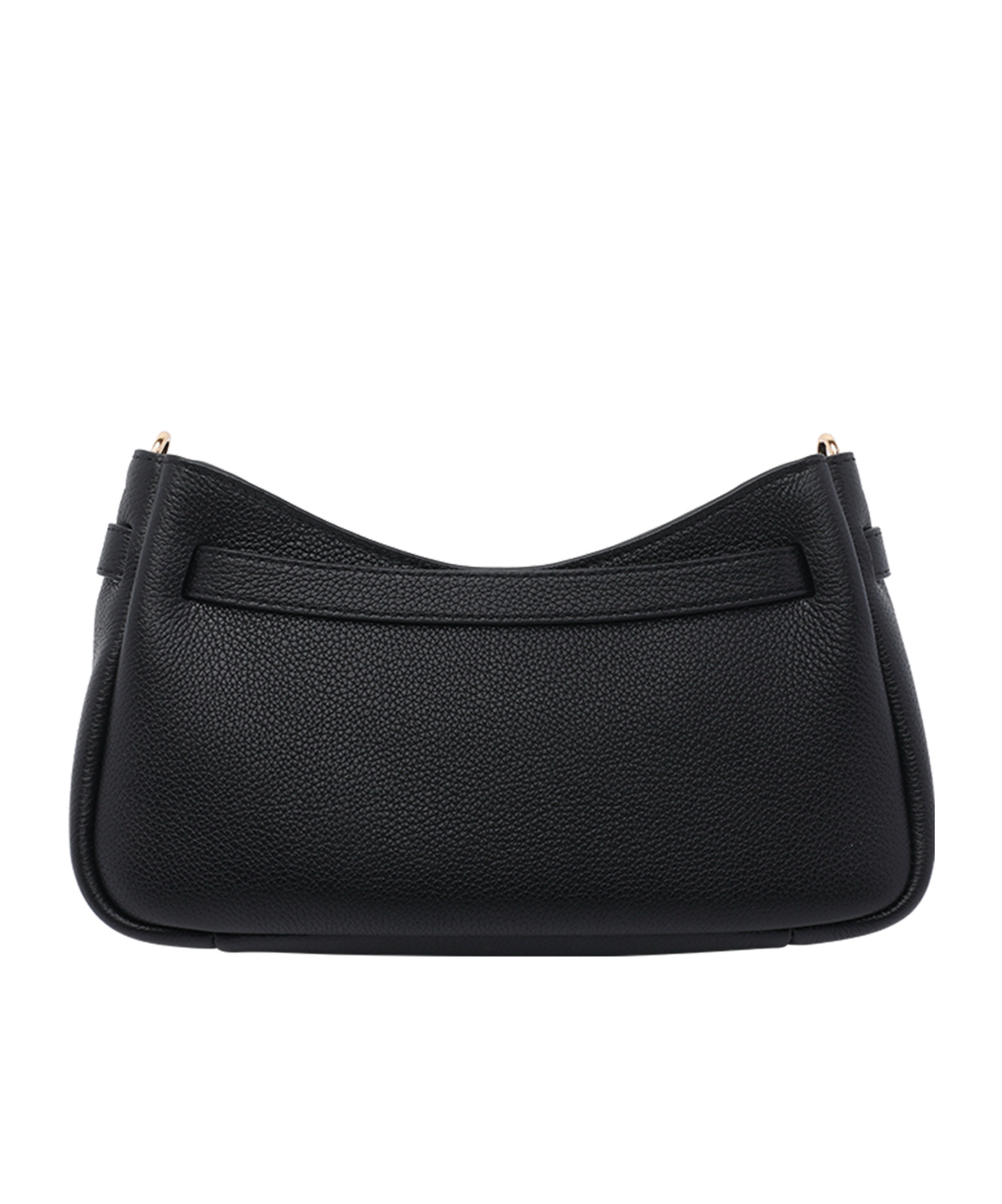 Tory Burch Romy Zip Top Leather Crossbody Bag In Black