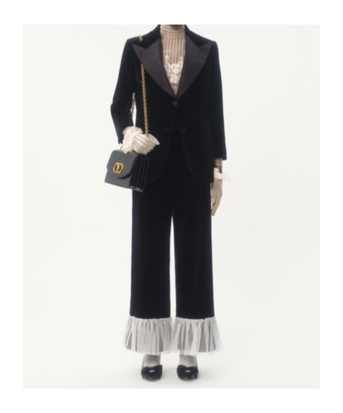 Valentino Blazer Aus Samt Frau Schwarz 44 In Black