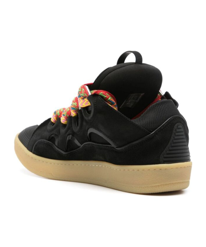 Shop Lanvin Curb Sneakers In Black