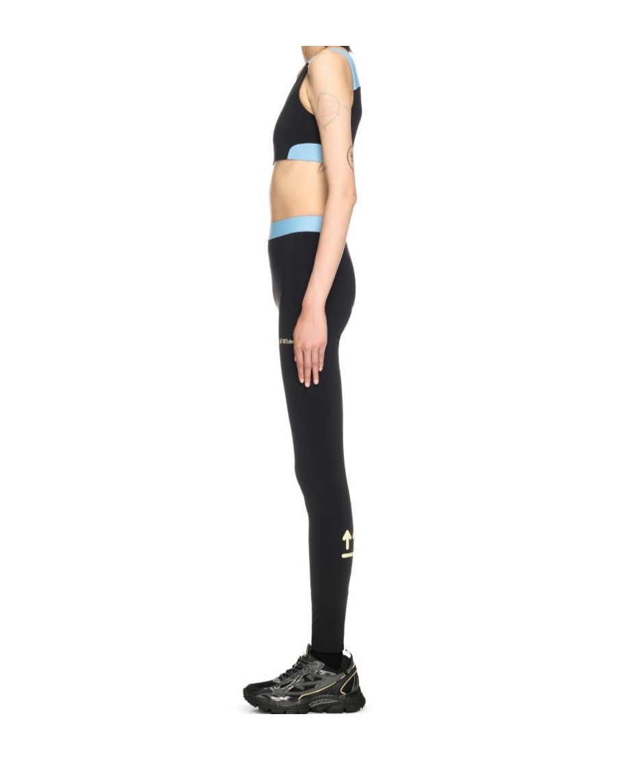 Shop Off-white Colour-block Sports Bra In Black