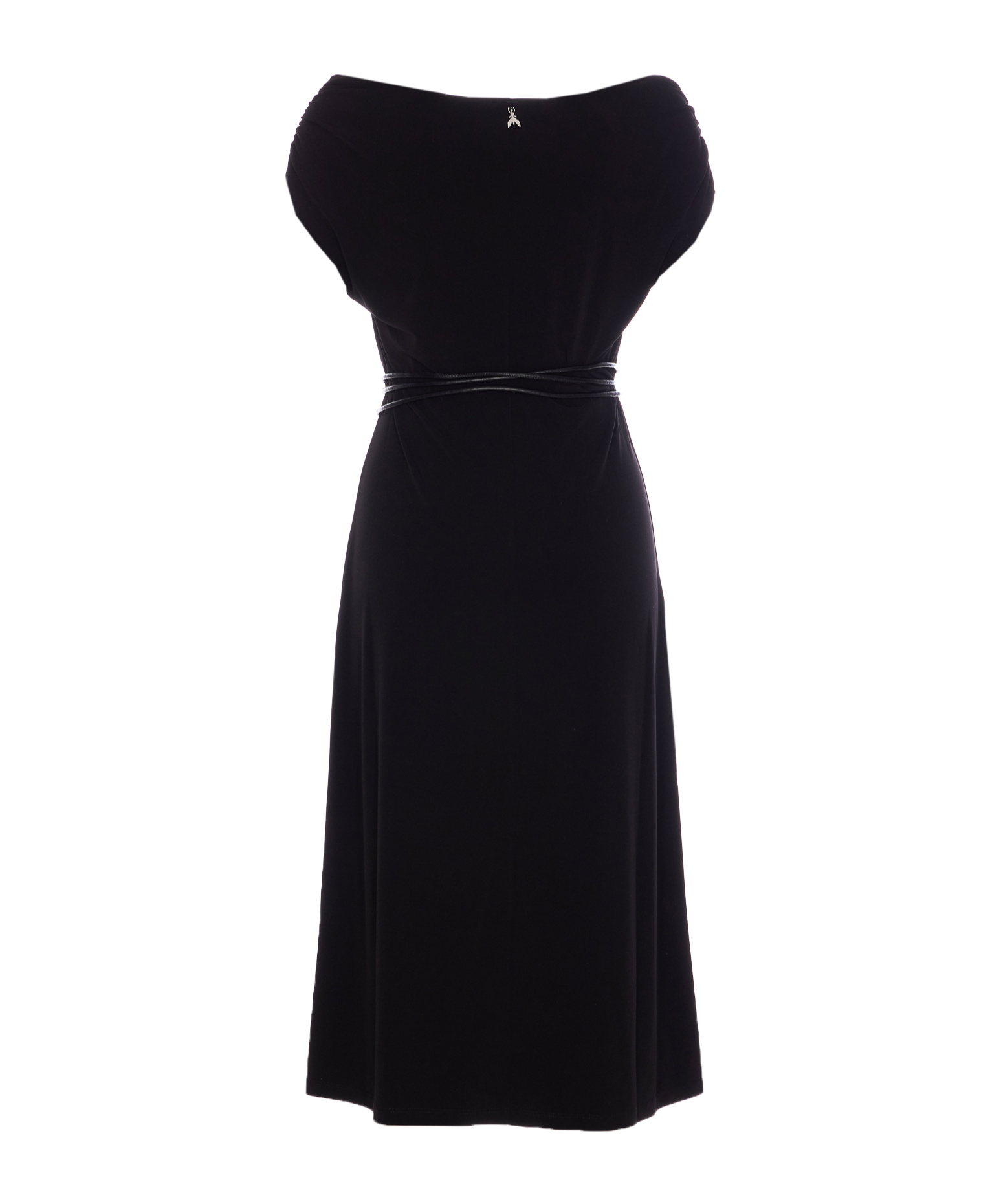 Patrizia Pepe Belted Midi Dress In Black