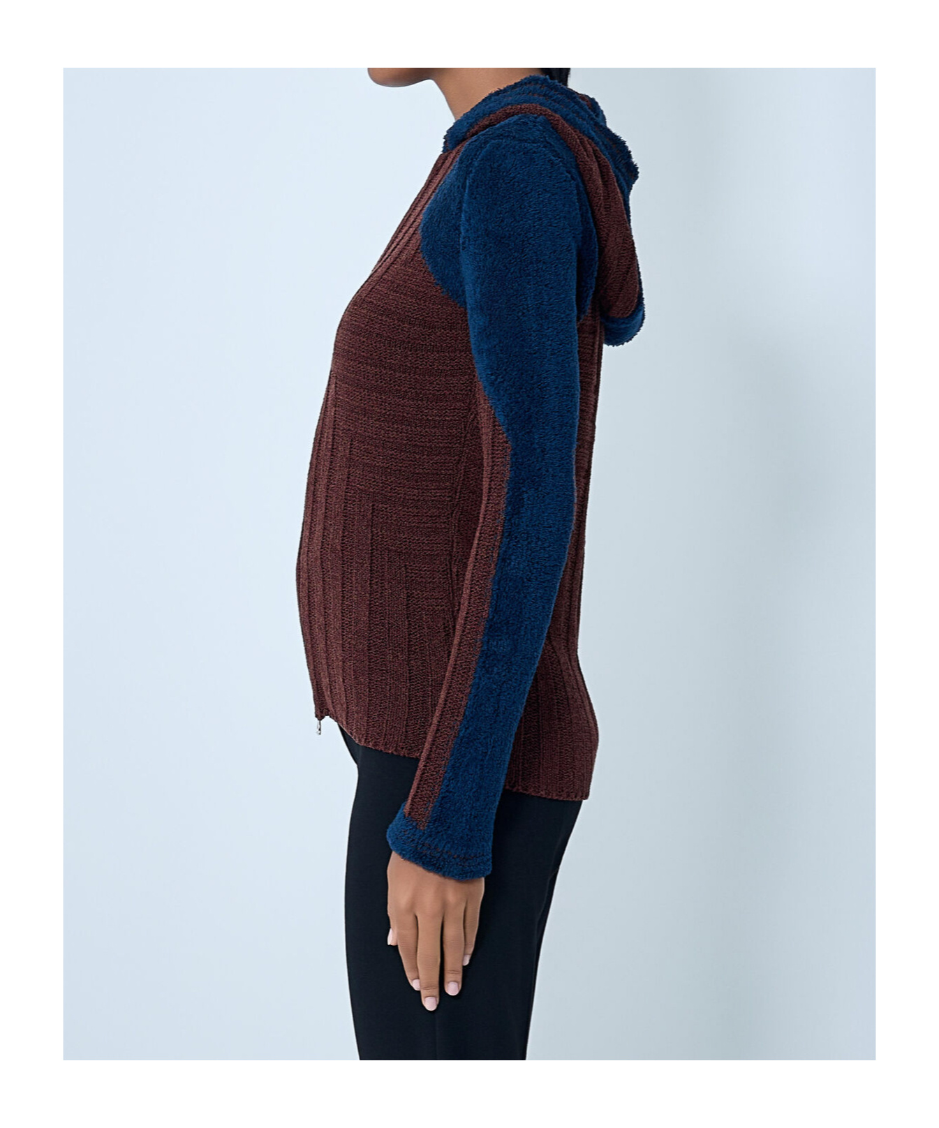 Kiko Kostadinov Women S Quimby Fitted Hooded Knit Mahogany In Brown