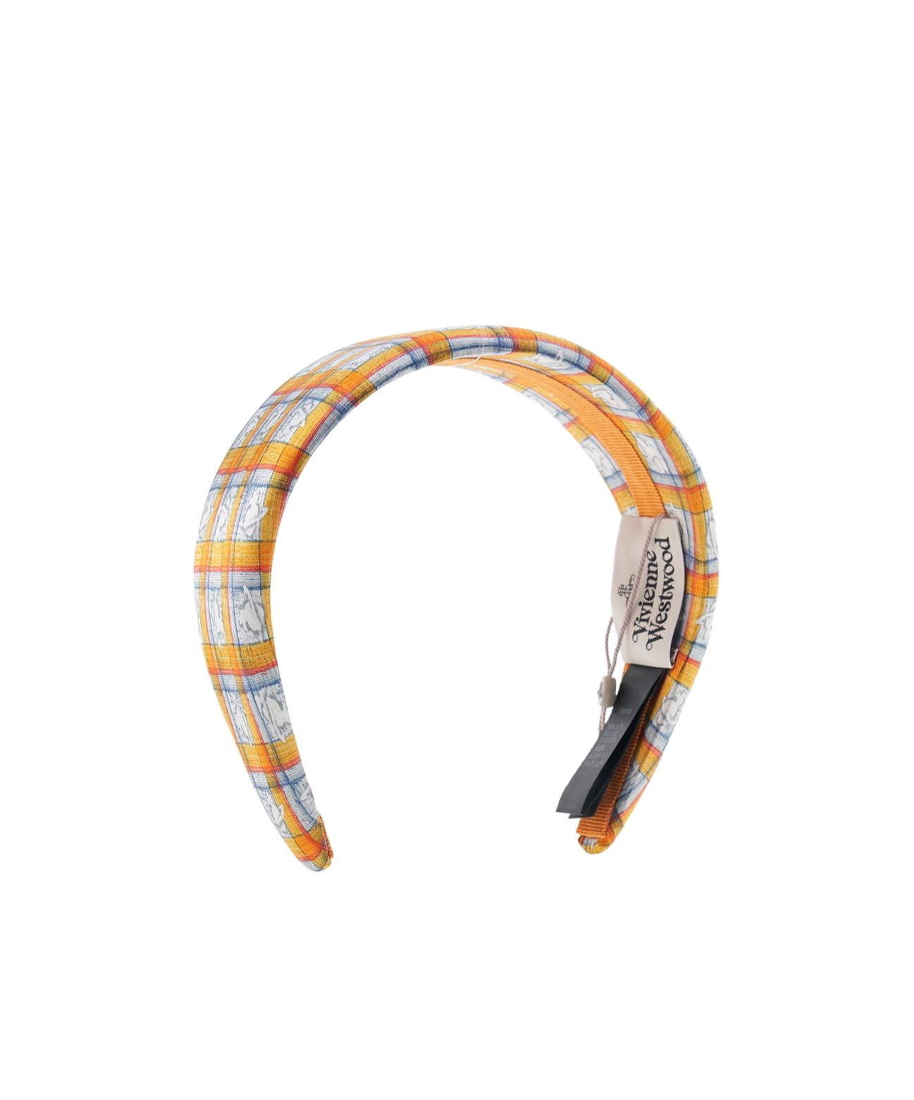 Vivienne Westwood Plaid Hair Accessories In Orange