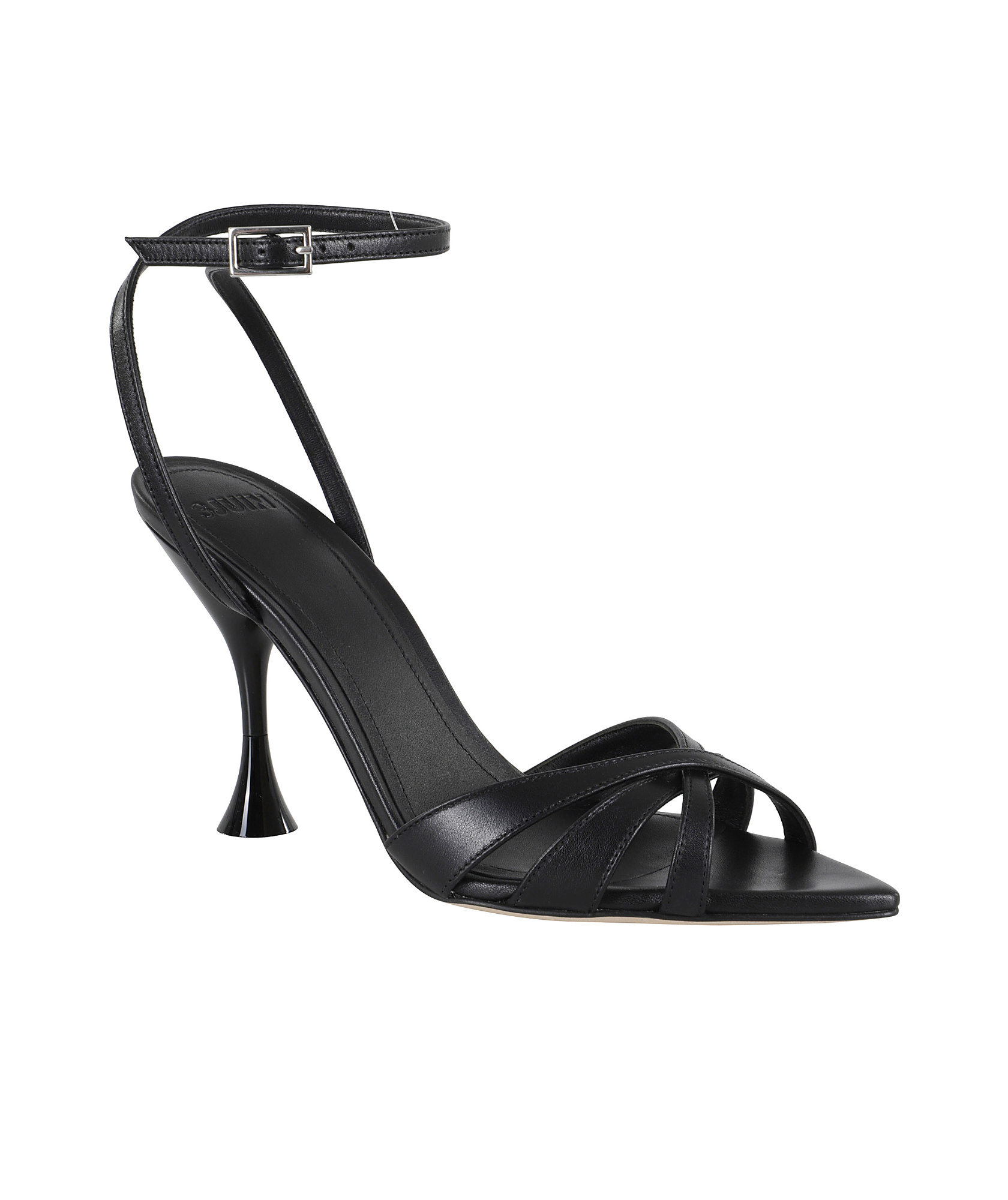 3juin 95mm Leather Sandals In Black