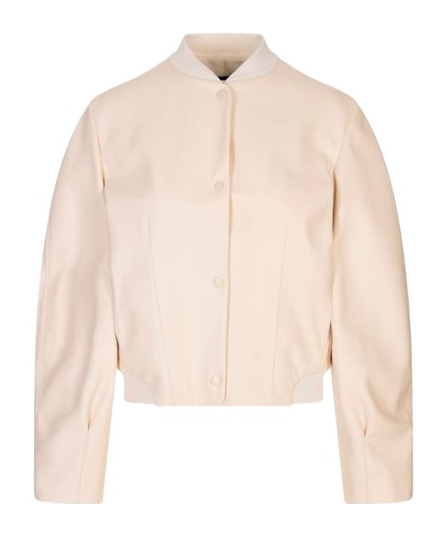 Fabiana Filippi Zip-up Bomber Jacket In Neutral