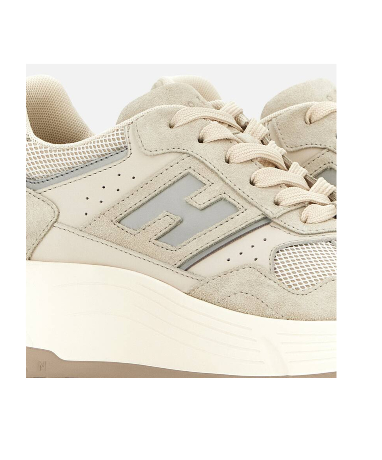 Hogan Hi-fi Panelled Platform Sneakers In Animal Print