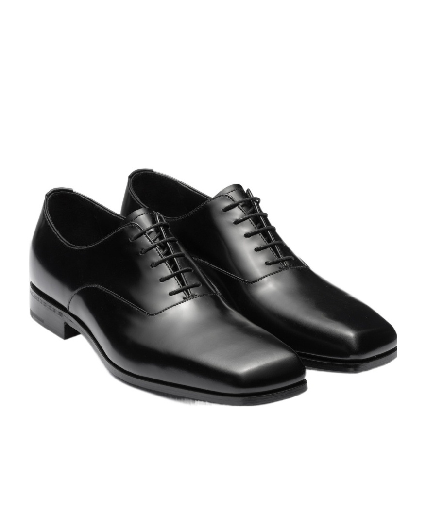 Prada Lacing Business Dress Shoes In Black