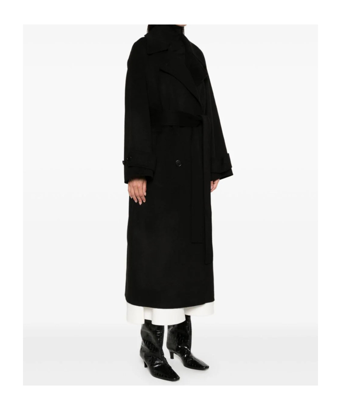 Joseph Long-sleeved Coat In Black