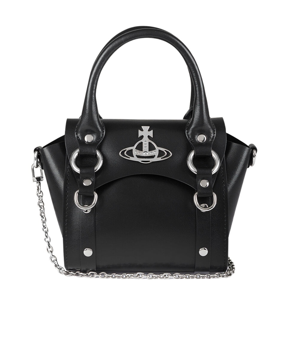 Vivienne Westwood Mini Betty Shoulder Bag In Black