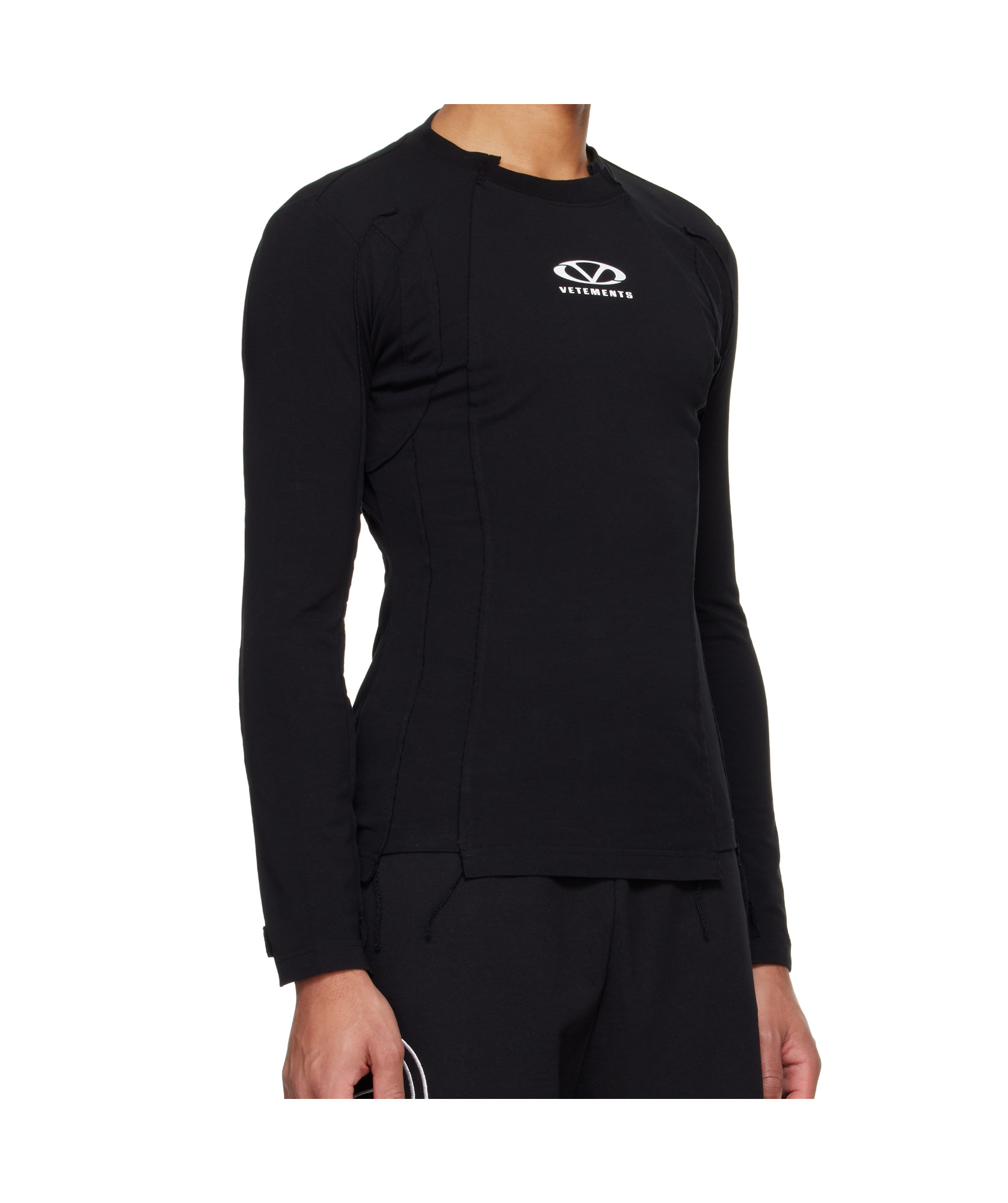 Vetements Long Sleeve T-shirt In Black