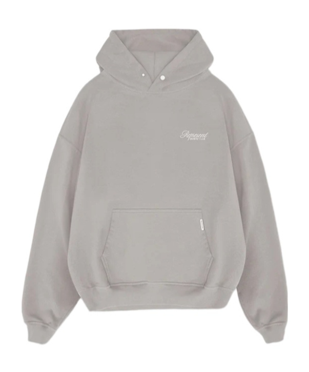 Represent Owners Club Script Hoodie In Gray