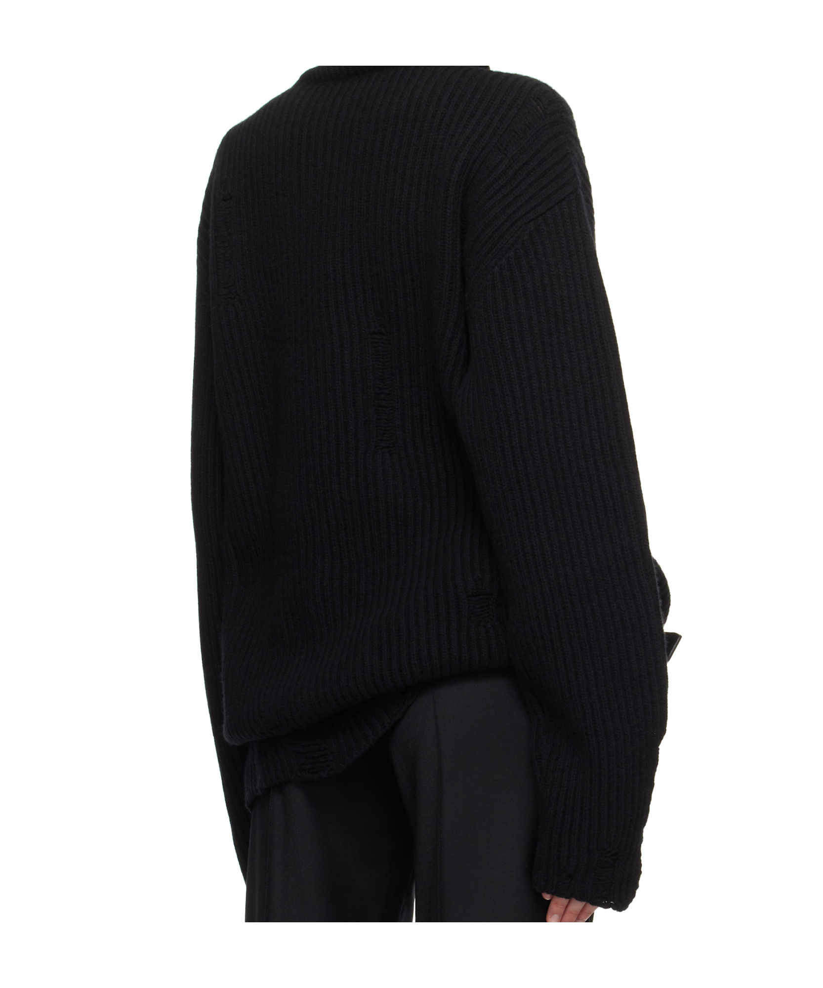 Ann Demeulemeester Turtleneck Sweater In Black