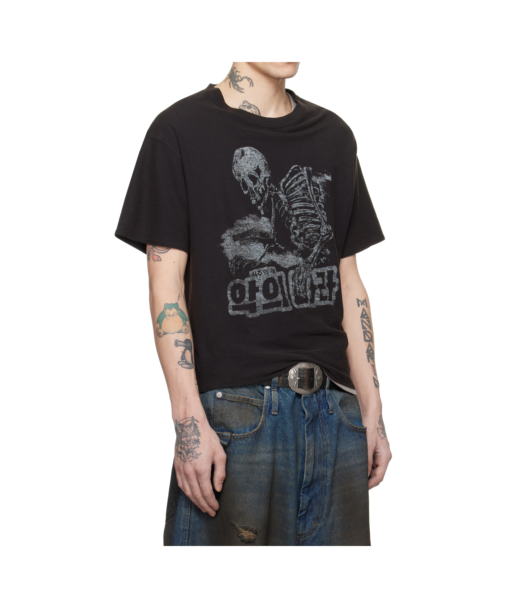 Lu'u Dan Slubby Jersey T-shirt In Black
