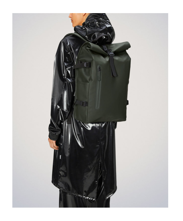 Rains Top Handle Backpack In Black