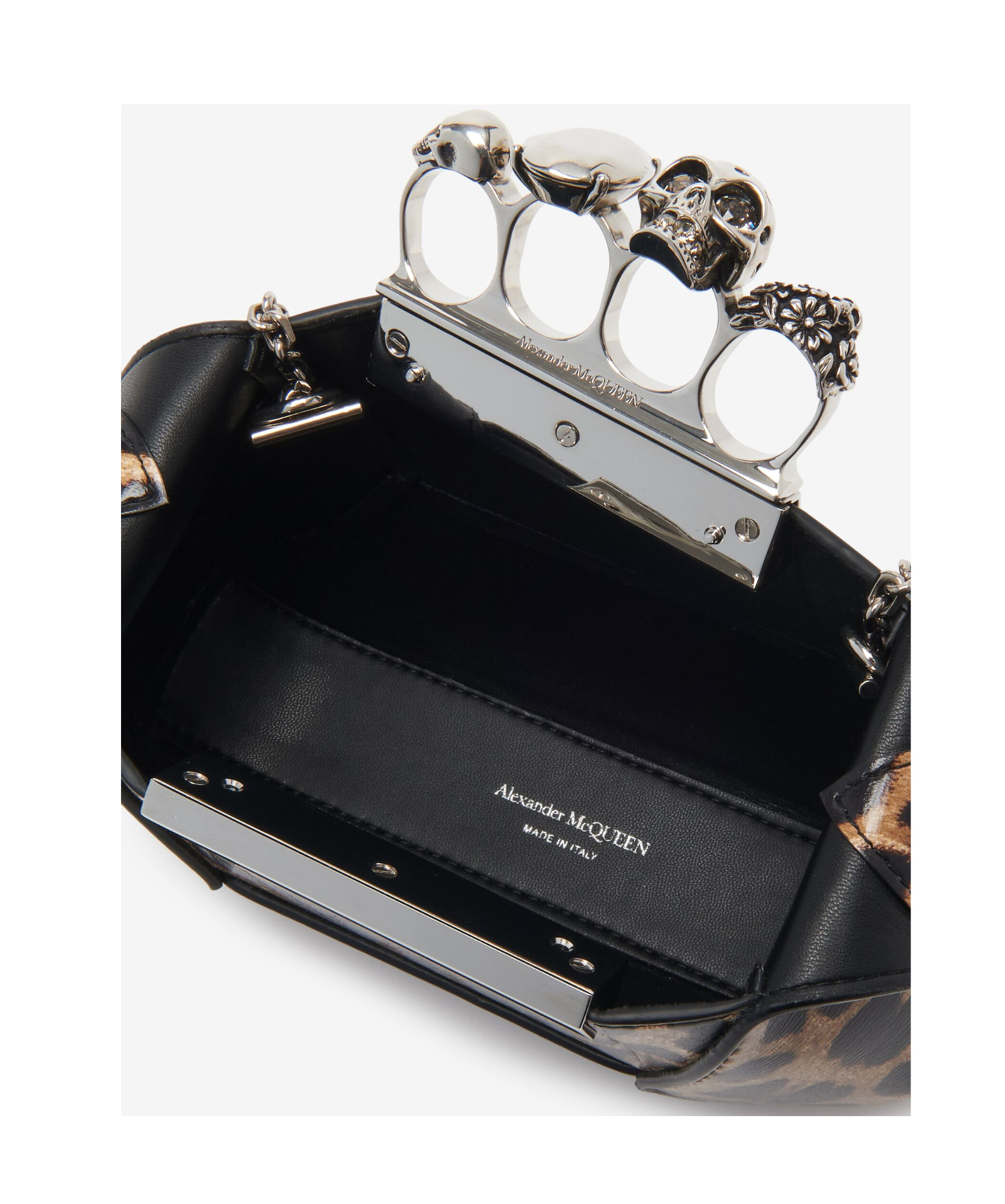 Alexander Mcqueen Mini Jewelled Hobo Bag In Black