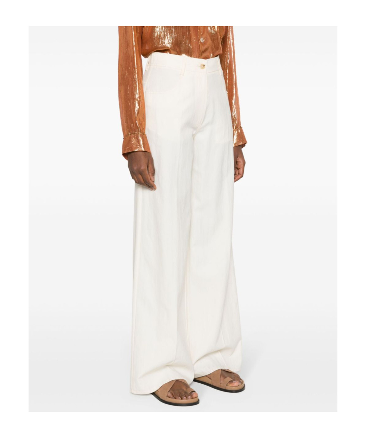 Forte Forte Wide-leg Button-fly Trousers