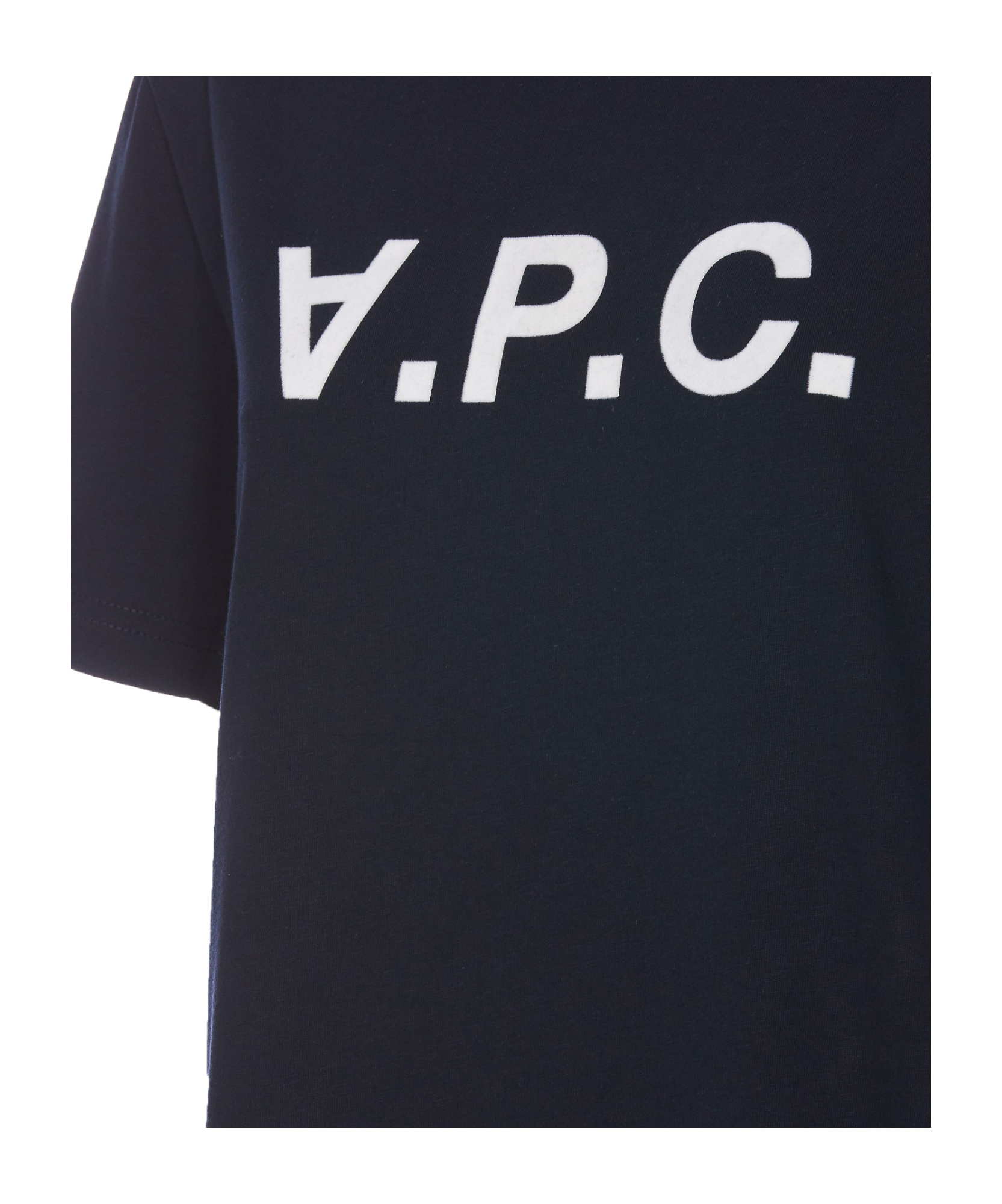 Apc A.p.c. Logo Printed Crewneck T-shirt In Black