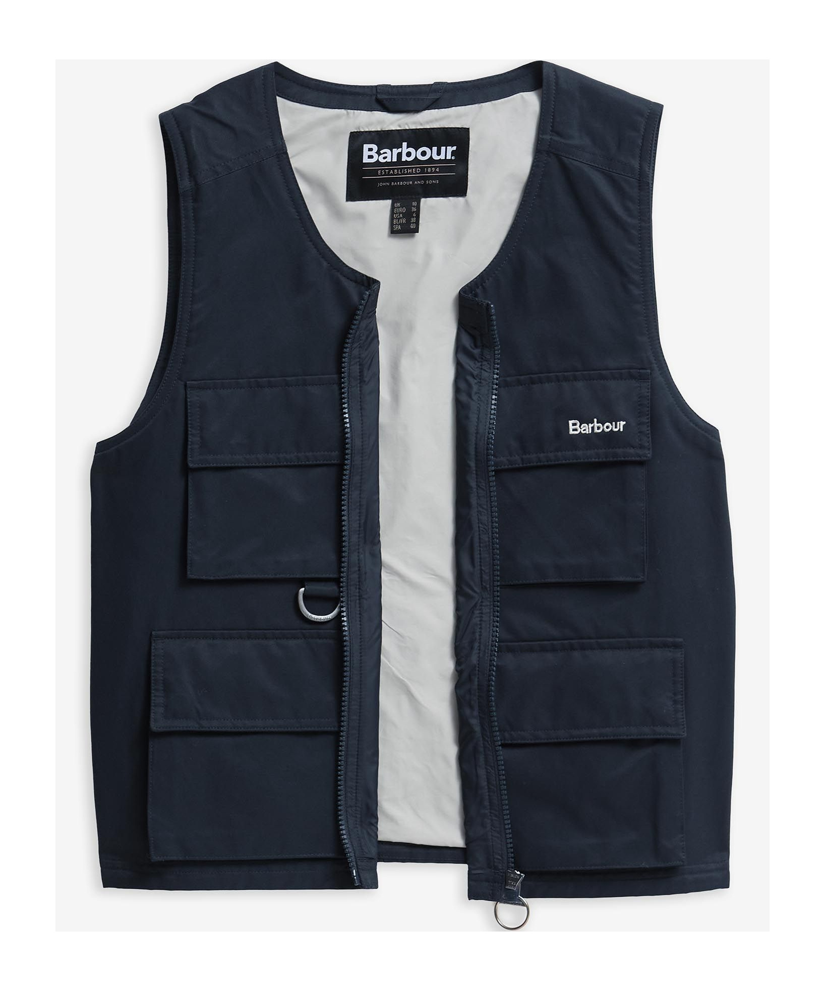 Barbour Waistcoat  Woman Color Blue In Dark Navy Blue/light Sand