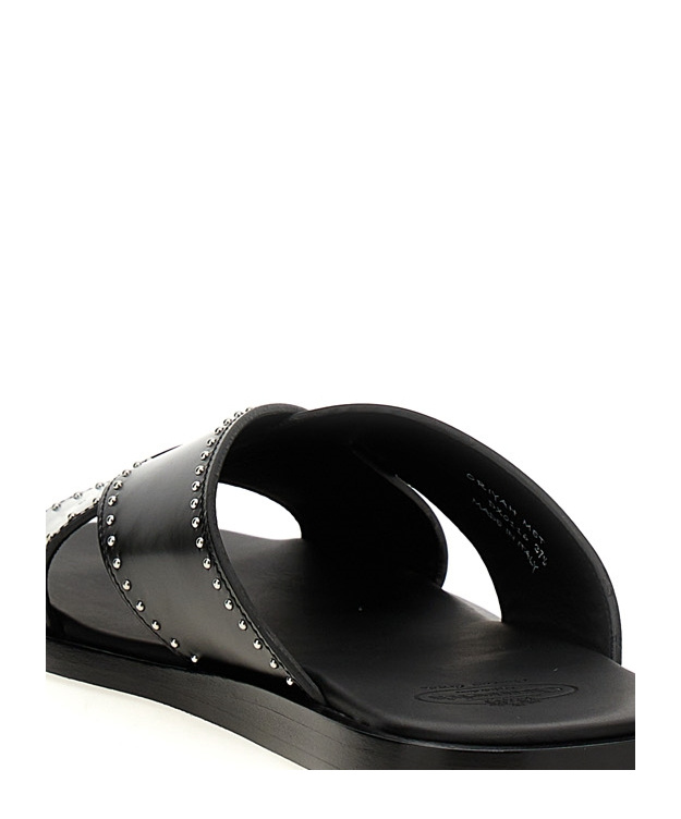 Shop Church's Stud-embellished Slides In Black