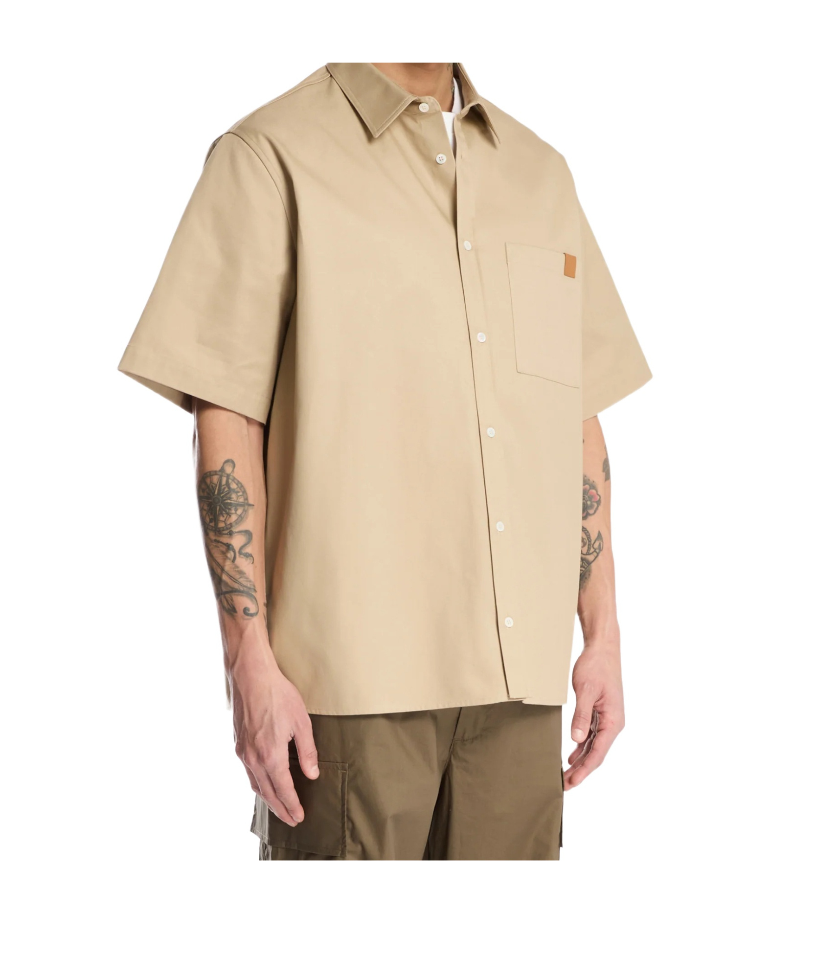 Darkpark Poplin Shirt In Neutral