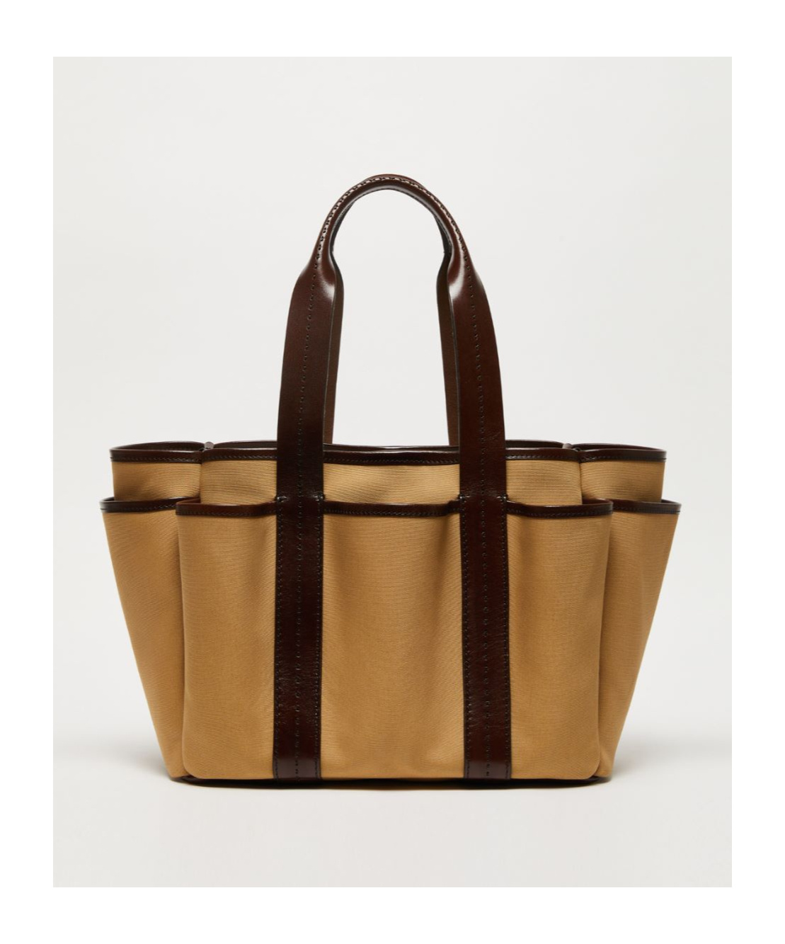 Max Mara Brown Garden Tote Bag In Brown