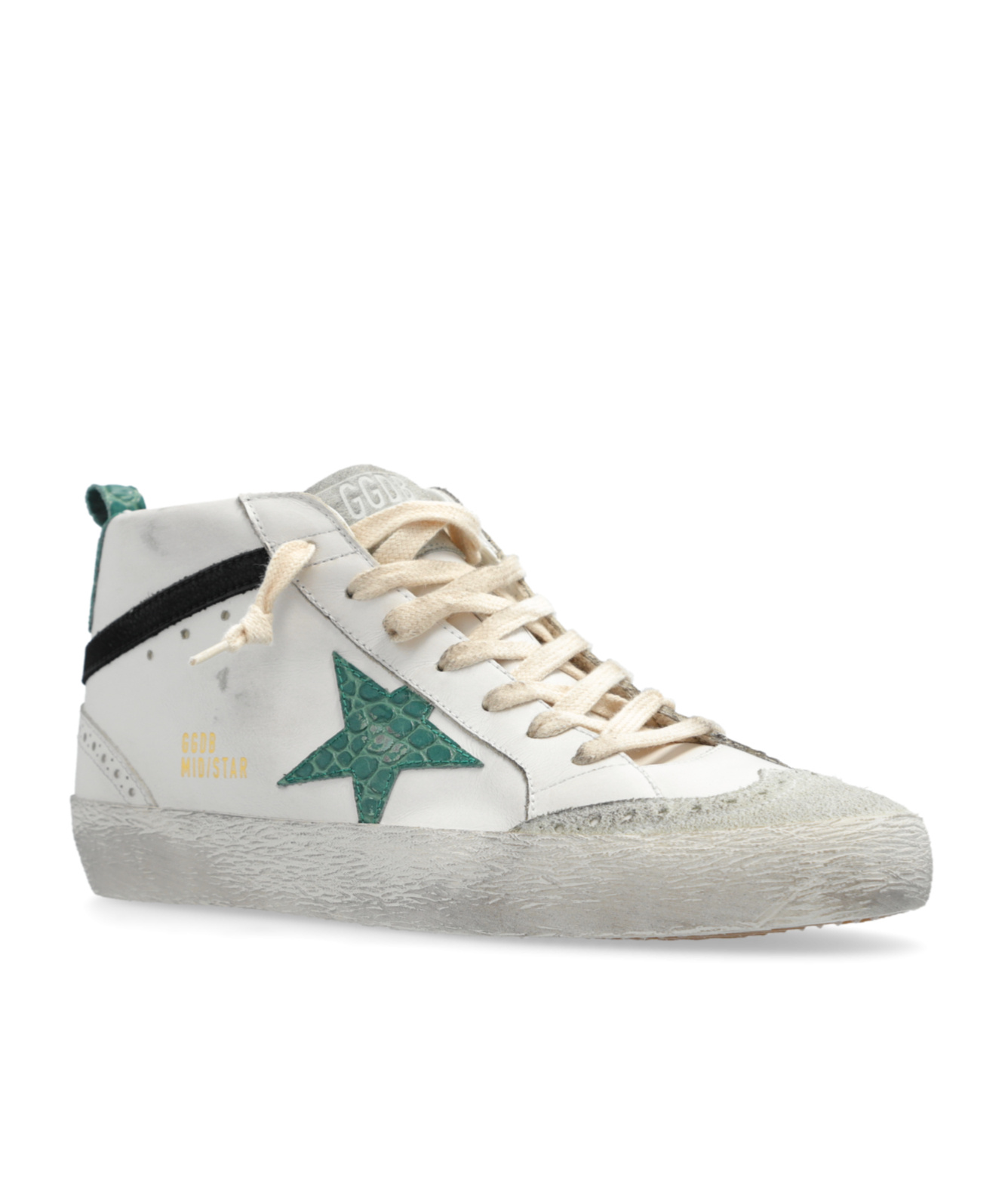 Golden Goose Deluxe Brand Mid Star Lace-up Sneakers In White