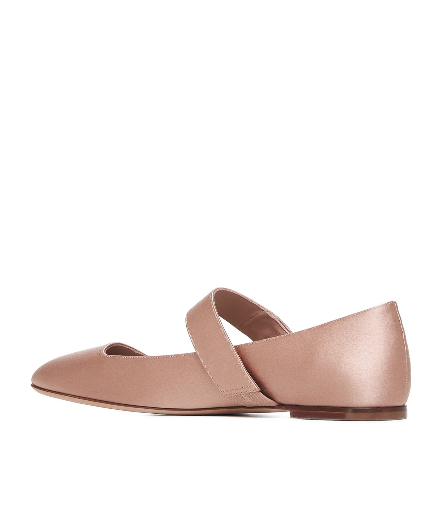 Valentino Garavani Valentino Vlogo Locker Mary-jane Square Toe Ballerina Shoes In Pink