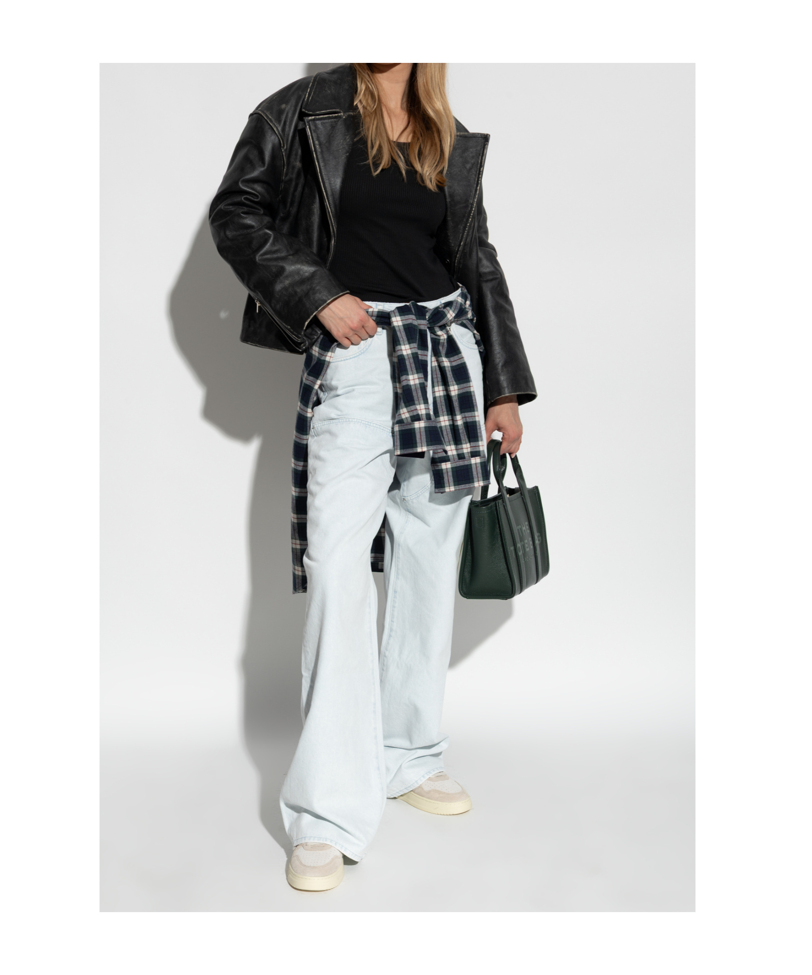 Autry Round Toe Sneakers Featuring Perforated Front